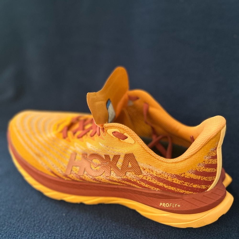 Hoka One One Orange Athletic Shoes - Picture 3 of 3